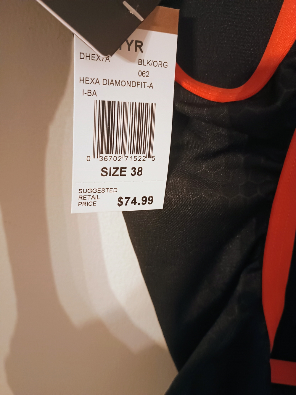 TYR Black One Piece Diamondfit Swimsuit with Red Orange Trim Size 38 /14 New - Picture 4 of 5